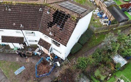 House destroyed by fire after electric scooter explodes