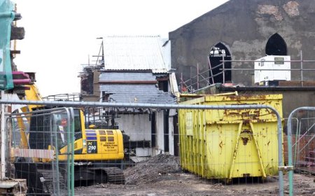 Indoor market that was bustling heart of Welsh town smashed to bits and flattened