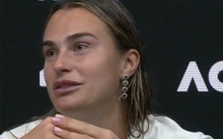 Aryna Sabalenka cries and tells team 'f*** you' at press conference after Australian Open