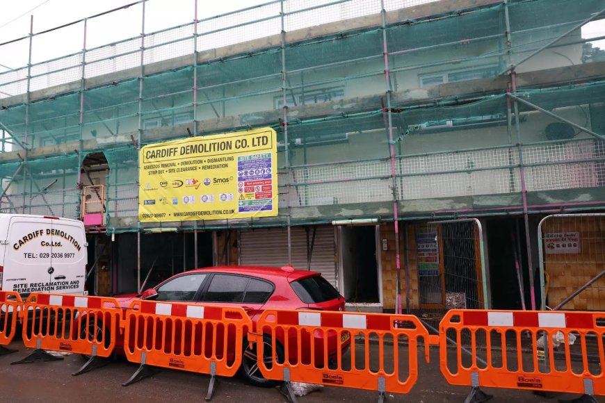 Indoor market that was bustling heart of Welsh town smashed to bits and flattened