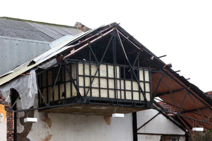 Indoor market that was bustling heart of Welsh town smashed to bits and flattened