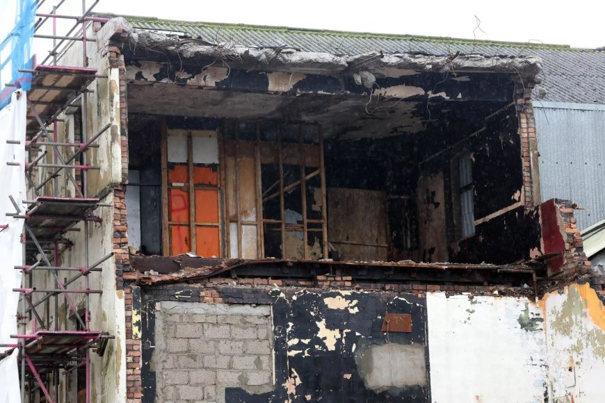 Indoor market that was bustling heart of Welsh town smashed to bits and flattened