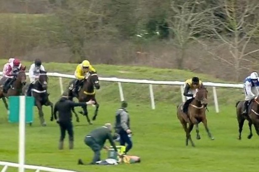 Welsh jockey rushed to hospital after being 'stood on by horse' in 'really nasty' fall