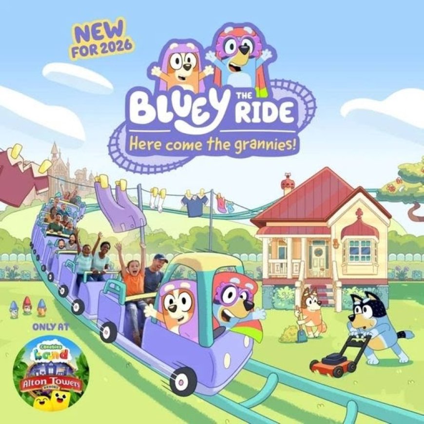 New UK theme park rides 2026 with Bluey and PAW Patrol openings
